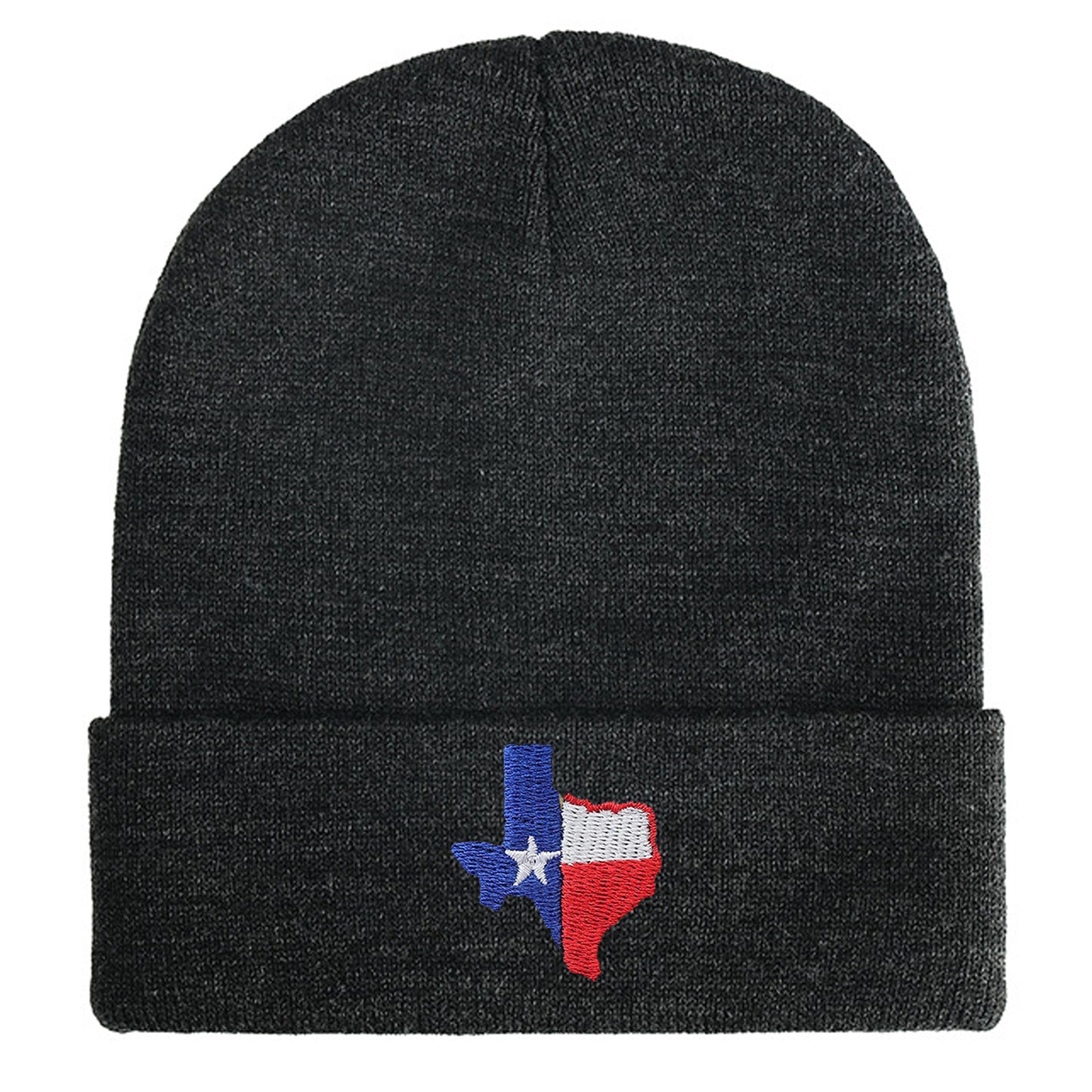 Texas flag embroidered acrylic knit cap