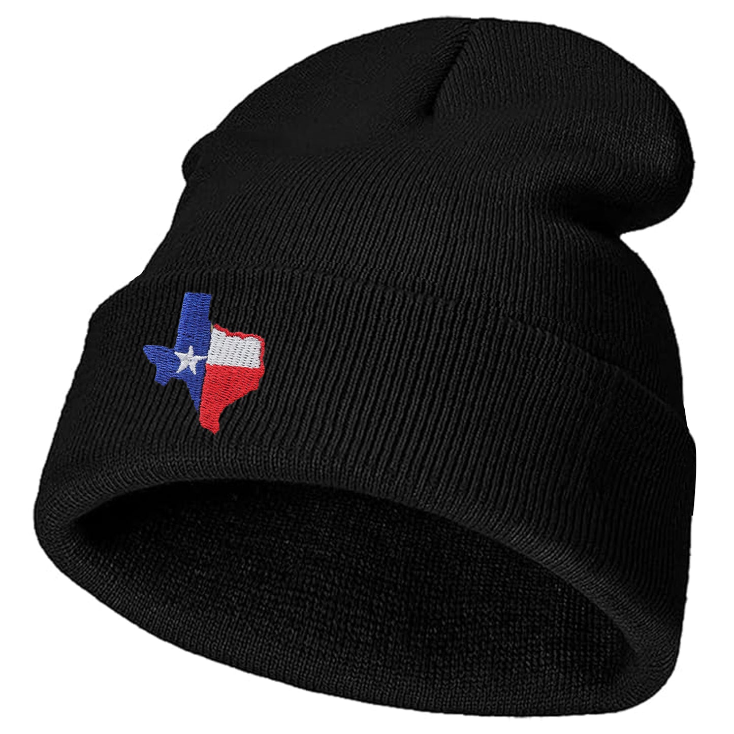 Texas flag embroidered acrylic knit cap